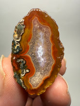 Load image into Gallery viewer, Polished Malawi Agate Half – High-Grade African Banded Agate Display Specimen