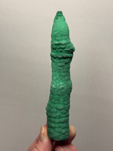 Load image into Gallery viewer, 5.3” High-Grade Malachite Stalactite “Cave” Formation | DR Congo | Mineral Collector Specimen