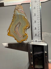 Load image into Gallery viewer, High-Grade Indonesian Sumatra Agate Pair – Vibrant Banded Chalcedony with Rich Color Zoning | Ethical Lapidary & Collector Display Specimens