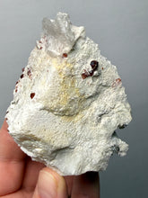 Load image into Gallery viewer, High-Grade Naturally Faceted Red Spessartine Garnet on Matrix — Skardu, Pakistan