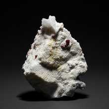 Load image into Gallery viewer, High-Grade Naturally Faceted Red Spessartine Garnet on Matrix — Skardu, Pakistan
