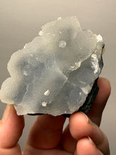 Load image into Gallery viewer, Druzy Chalcedony Stalactite with Druzy Clear Apophyllite | Maharashtra, India