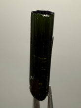 Load image into Gallery viewer, Dark Green Cap Stak Nala Tourmaline with Cleavelandite Flower – Haramosh Mountains, Pakistan | Thumbnail Specimen