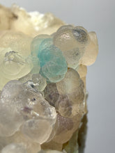 Load image into Gallery viewer, Blue-Green Chrysocolla in Botryoidal Chalcedony Cabinet Specimen | Indonesia