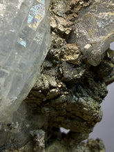 Load image into Gallery viewer, High-Grade Blue Barite with Iron Pyrite | Sidi Lahcen Mine, Nador, Morocco