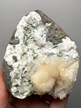 Load image into Gallery viewer, Peach Stilbite on Silver Stilbite | Deccan Traps Zeolite | Maharashtra, India