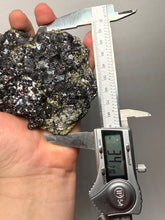 Load image into Gallery viewer, 6.1” New Find: Huanzala Mine Peru Sphalerite + Chalcopyrite + Apatite + Calcite + Quartz | Collector Display Specimen