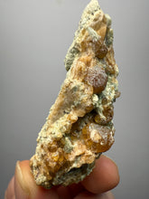 Load image into Gallery viewer, Hessonite Garnet Cluster on Matrix – Natural Collector Specimen from Pakistan | High-Grade Orange-Red Garnet Crystals