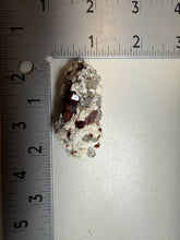 Load image into Gallery viewer, High-Grade Naturally Faceted Red Spessartine Garnet on Matrix — Skardu, Pakistan