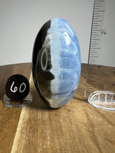 Load image into Gallery viewer, Lingam - Blue Opal with Chalcedony from India