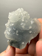 Load image into Gallery viewer, Druzy Chalcedony Stalactite with Druzy Clear Apophyllite | Maharashtra, India