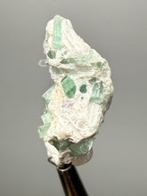 Load image into Gallery viewer, Pink Morganite, Blue Green Indicolite & Purple Lepidolite Mineral Specimen from Pakistan – Collector Grade Pegmatite Piece