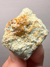 Load image into Gallery viewer, Hessonite Garnet Cluster on Matrix – Natural Collector Specimen from Pakistan | High-Grade Orange-Red Garnet Crystals
