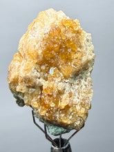 Load image into Gallery viewer, Hessonite Garnet Cluster on Matrix – Thumbnail Collector Specimen from Pakistan | High-Grade Orange-Red Garnet Crystals