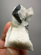 Load image into Gallery viewer, Dark Green Cap Stak Nala Tourmaline on Cleavelandite Matrix – Haramosh Mountains, Pakistan