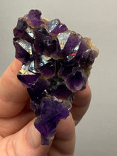 Load image into Gallery viewer, Premium Hematite-Phantom Deep Magenta Ametrine Cluster | Deccan Traps, India | Collector Mineral Specimen