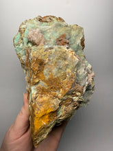Load image into Gallery viewer, 7” Druzy Mint Green Smithsonite Cluster — Indonesia | Collector Mineral Specimen