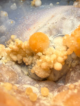 Load image into Gallery viewer, “Goblin Chalcedony” Pink & Orange Druzy Botryoidal Stalactites — Tichka Massif, High Atlas, Morocco