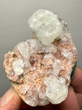 Load image into Gallery viewer, Green Apophyllite on Red & Green Heulandite – Deccan Traps, Maharashtra, India