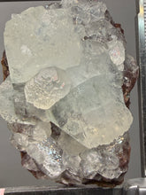 Load image into Gallery viewer, Lustrous Apophyllite over Red Heulandite (Zeolite Pocket) — Deccan Traps, Maharashtra, India