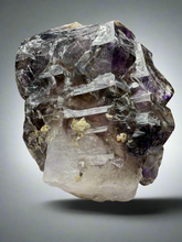 Load image into Gallery viewer, Elestial Smokey Amethyst Cluster as Secondary Quartz Growth • Brazil