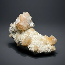 Load image into Gallery viewer, Peach Druzy Heulandite on Matrix – India | Rare Peach Crystal Mineral Specimen for Collectors & Display