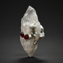 Load image into Gallery viewer, High-Grade Naturally Faceted Red Spessartine Garnet on Matrix — Skardu, Pakistan