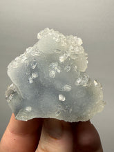 Load image into Gallery viewer, Druzy Chalcedony Stalactite with Druzy Clear Apophyllite | Maharashtra, India