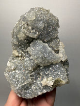 Load image into Gallery viewer, BIG Druzy Chalcedony Stalactite with Druzy Clear Apophyllite | Maharashtra, India