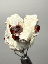 Load image into Gallery viewer, High-Grade Naturally Faceted Red Spessartine Garnet on Matrix — Skardu, Pakistan