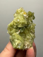 Load image into Gallery viewer, High-Grade Green Heulandite on Peach Stilbite Crystal Cluster | Deccan Traps, Maharashtra, India | Collector Mineral Specimen
