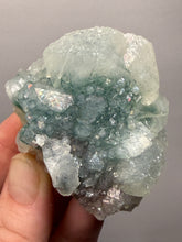 Load image into Gallery viewer, Druzy Green Apophyllite on Red & Green Heulandite – Deccan Traps, Maharashtra, India