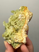 Load image into Gallery viewer, High-Grade Green Heulandite on Peach Stilbite Crystal Cluster | Deccan Traps, Maharashtra, India | Collector Mineral Specimen