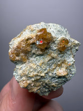 Load image into Gallery viewer, Hessonite Garnet Cluster on Matrix – Natural Collector Specimen from Pakistan | High-Grade Orange-Red Garnet Crystals