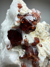 Load image into Gallery viewer, High-Grade Naturally Faceted Red Spessartine Garnet on Matrix — Skardu, Pakistan