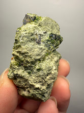 Load image into Gallery viewer, Gemmy Green Garnet on Matrix – Pakistan Collector Specimen