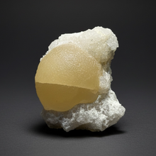 Load image into Gallery viewer, Rare Botryoidal Yellow Fluorite on Quartz Matrix Collector Mineral Specimen – Maharashtra, India