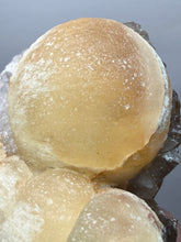 Load image into Gallery viewer, Rare Botryoidal Yellow Fluorite on Quartz Matrix Collector Mineral Specimen – Maharashtra, India