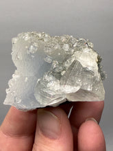 Load image into Gallery viewer, Druzy Chalcedony Stalactite with Druzy Clear Apophyllite & Optical Calcite | Maharashtra, India