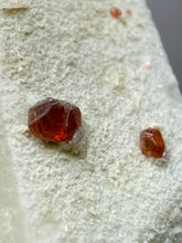 Load image into Gallery viewer, High-Grade Naturally Faceted Red Spessartine Garnet on Matrix — Skardu, Pakistan