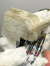 Load image into Gallery viewer, Dark Green Cap Stak Nala Tourmaline with Cleavelandite Matrix – Haramosh Mountains, Pakistan