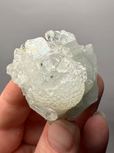 Load image into Gallery viewer, Gemmy Clear Apophyllite on Botryoidal Druzy Chalcedony | Zeolite Mineral Specimen | Maharashtra, India