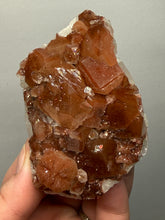 Load image into Gallery viewer, Rare Red Apophyllite + Druzy Red Stilbite Flowers — Deccan Traps, India