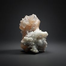 Load image into Gallery viewer, High-Grade Pink Stilbite + Apophyllite + Red Heulandite Zeolite | Indian Collector Mineral Specimen