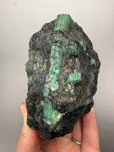 Load image into Gallery viewer, Emerald Variety Green Beryl on Matrix | Northern Bahia, Brazil | Collector Mineral Display Specimen