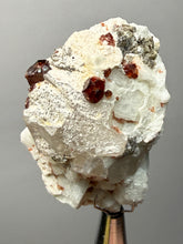 Load image into Gallery viewer, High-Grade Naturally Faceted Red Spessartine Garnet on Matrix — Skardu, Pakistan