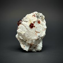 Load image into Gallery viewer, High-Grade Naturally Faceted Red Spessartine Garnet on Matrix — Skardu, Pakistan