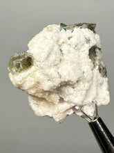 Load image into Gallery viewer, Blue Indicolite Tourmaline and Mica on Matrix – Pegmatite Mineral Specimen from Pakistan