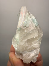 Load image into Gallery viewer, Blue Indicolite Tourmaline w Lepidolite on Quartz Matrix – Pegmatite Mineral Specimen from Pakistan