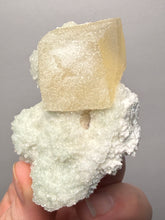 Load image into Gallery viewer, Rare Druzy Golden “Diamond” Calcite on Zeolite Matrix — Maharashtra, India | Collector Cabinet Specimen
